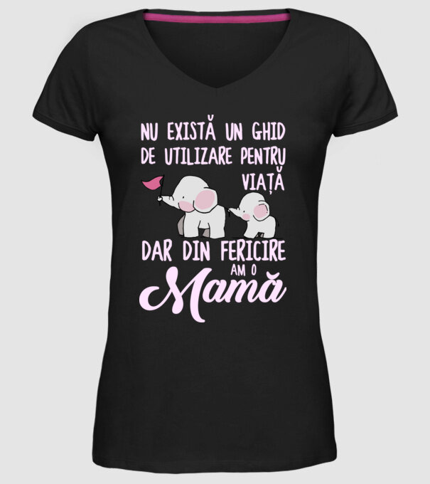 Nu există un ghid de utilizare pentru viață, dar din fericire am o mamă model negru pe tricou