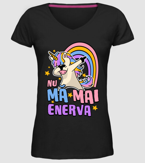 Nu mă mai enerva model negru pe tricou