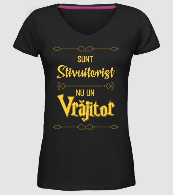 Sunt stivuitorist, nu un vrăjitor model negru pe tricou