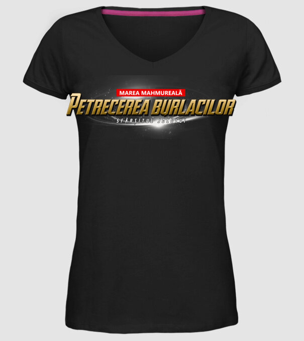Petrecere de burlac Sfârșitul jocului model negru pe tricou