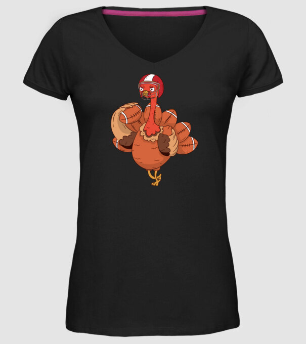 Player Turkey model negru pe tricou