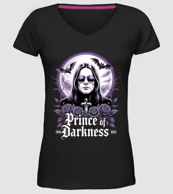 Prince of Darkness model negru pe tricou