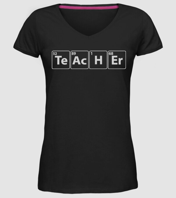 Profesor de chimie model negru pe tricou