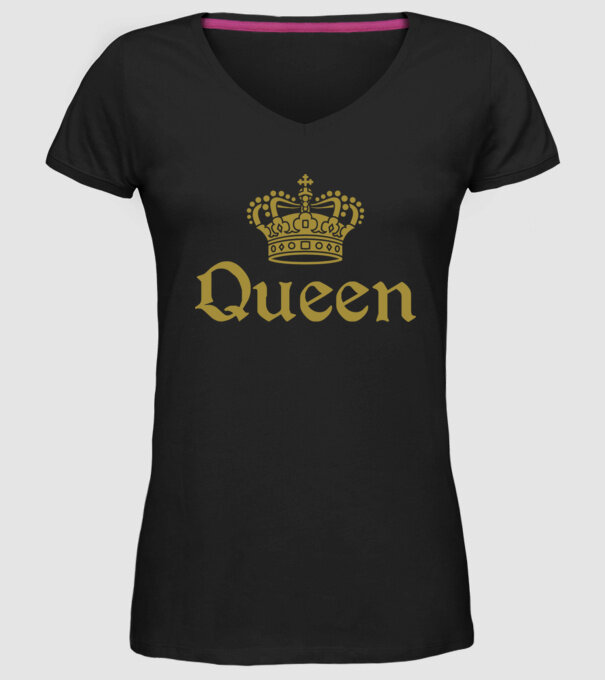 Queen model negru pe tricou