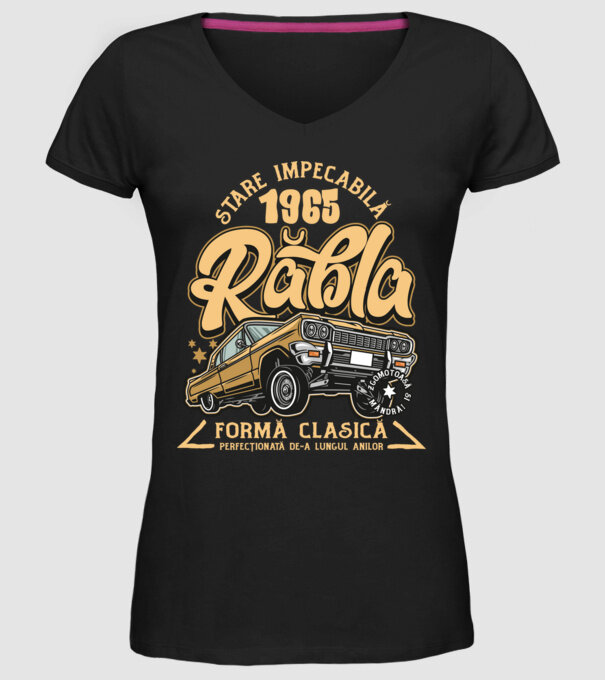 Rablă 1965 model negru pe tricou
