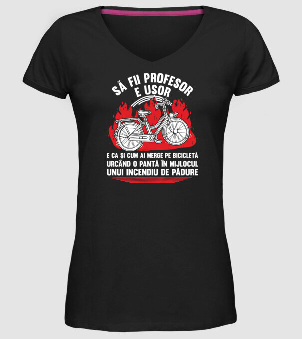 Să fii profesor e ușor model negru pe tricou