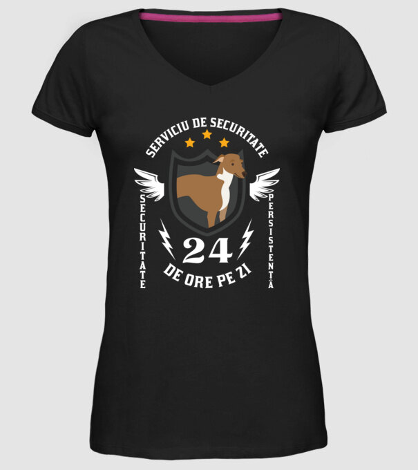 serviciu de securitate - securitate - persistență - 24 de ore pe zi model negru pe tricou