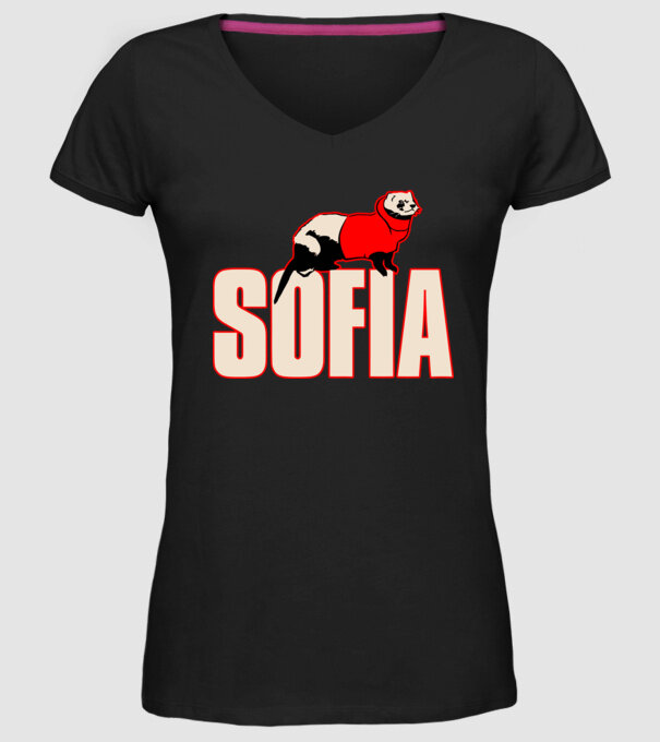 sofia la casa de papel model negru pe tricou