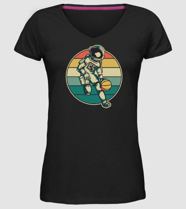 SpaceBall model negru pe tricou