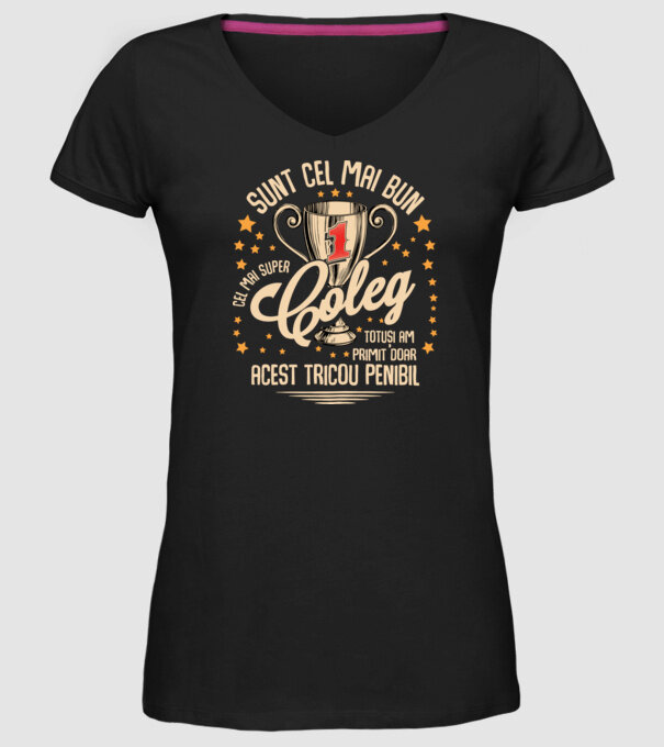 sunt cel mai bun coleg model negru pe tricou