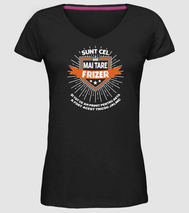 Sunt cel mai tare frizer și tot ce am primit pentru asta a fost acest tricou jalnic model negru pe tricou