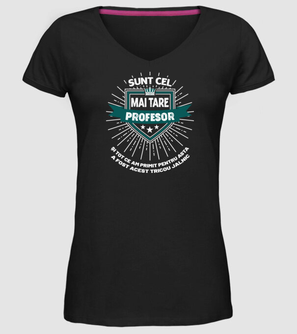 Sunt cel mai tare profesor și tot ce am primit pentru asta a fost acest tricou jalnic model negru pe tricou