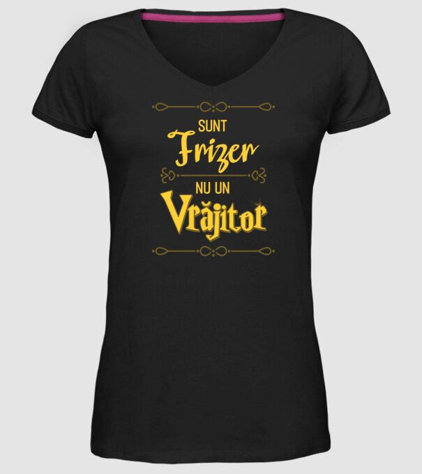 Sunt frizer, nu un vrăjitor model negru pe tricou