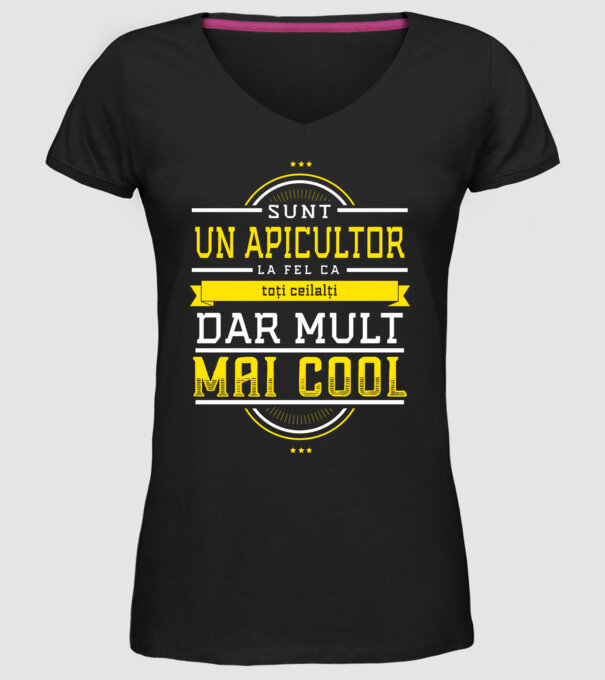 sunt un apicultor, la fel ca toți ceilalți, dar mult mai cool model negru pe tricou