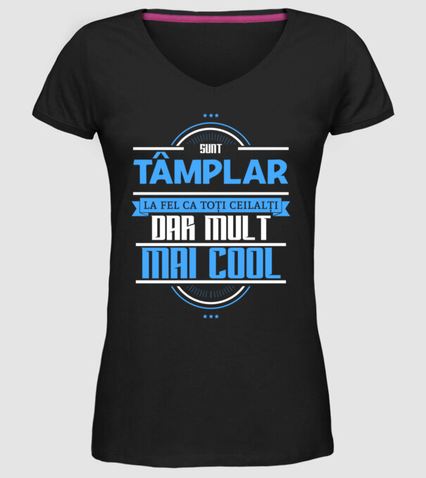 Sunt tâmplar, la fel ca toți ceilalți, dar mult mai cool model negru pe tricou