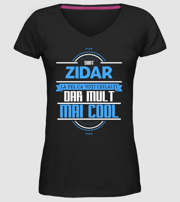 Sunt zidar, la fel ca toți ceilalți, dar mult mai cool model negru pe tricou