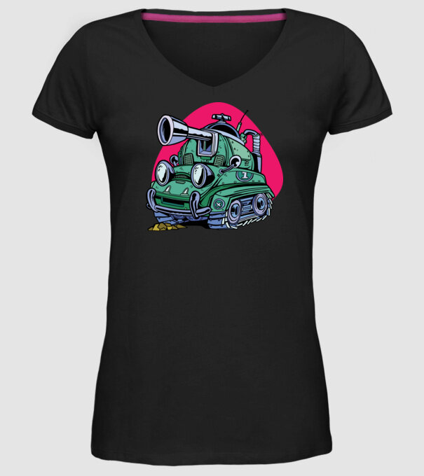 Tancuri model negru pe tricou