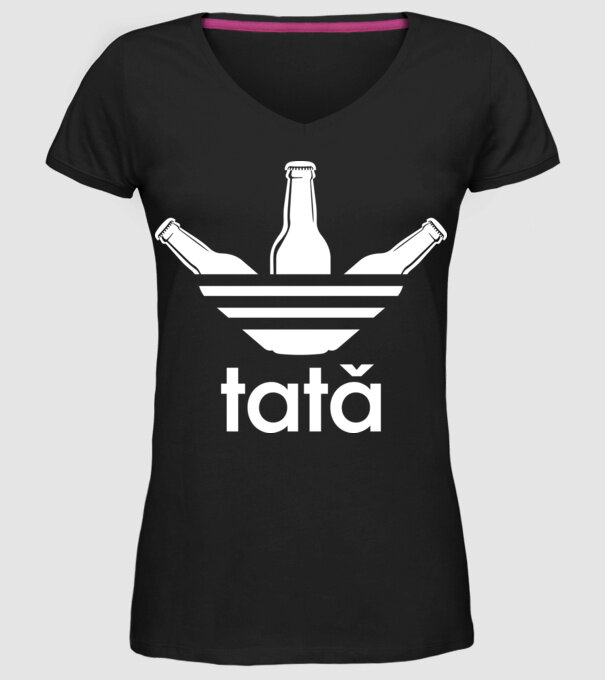 Tatadidas model negru pe tricou