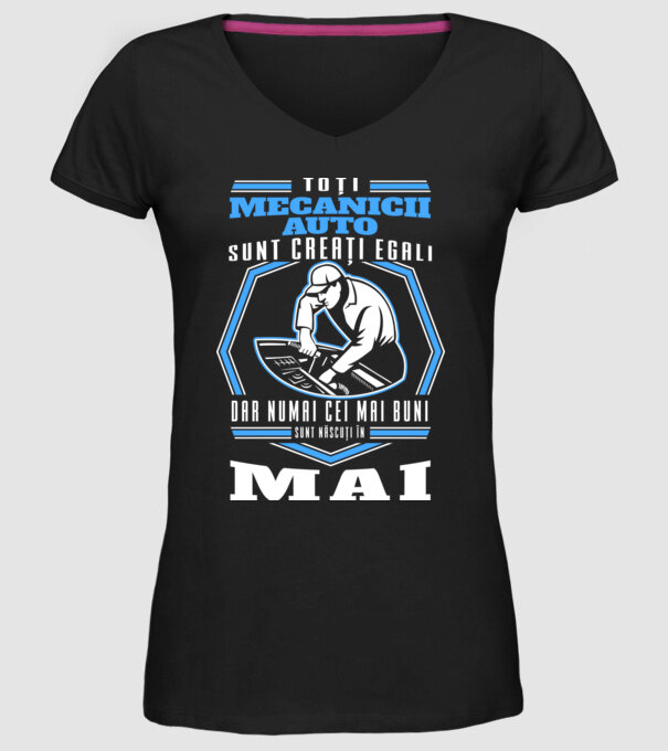 Toți mecanicii auto sunt creați egali, dar numai cei mai buni sunt născuți în mai model negru pe tricou