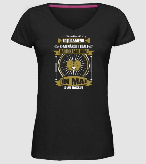 Toți oamenii s-au născut egali, dar cei mai buni s-au născut în mai model negru pe tricou