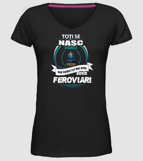 Toți se nasc egali, dar numai cei mai buni devin feroviari model negru pe tricou
