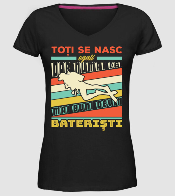 toți se nasc egali, dar numai cei mai buni devin scafandri model negru pe tricou