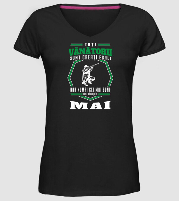 Toți vânătorii sunt creați egali, dar numai cei mai buni sunt născuți în mai model negru pe tricou