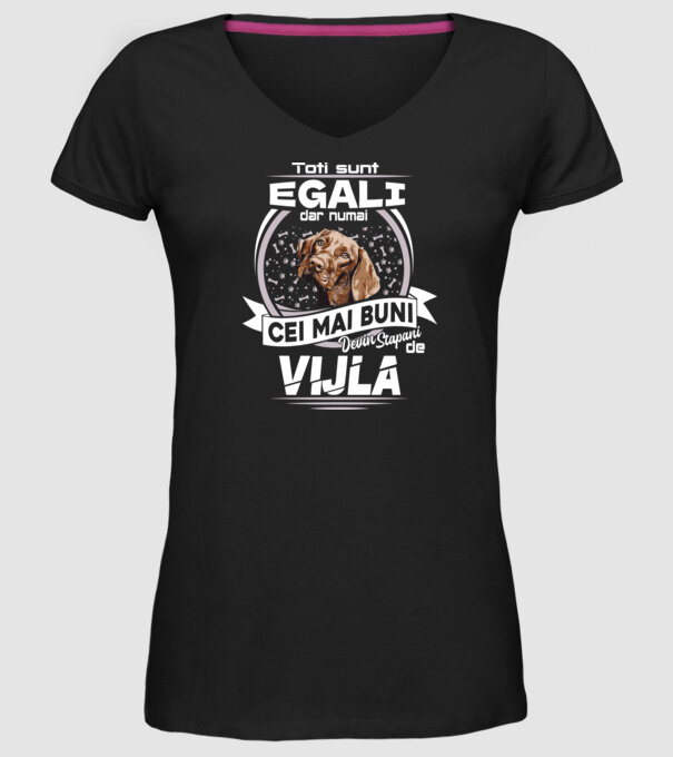 Toți sunt egali, dar numai cei mai buni devin stăpâni de vijla lght model negru pe tricou
