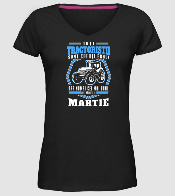 Toți tractoriștii sunt creați egali, dar numai cei mai buni sunt născuți în martie model negru pe tricou