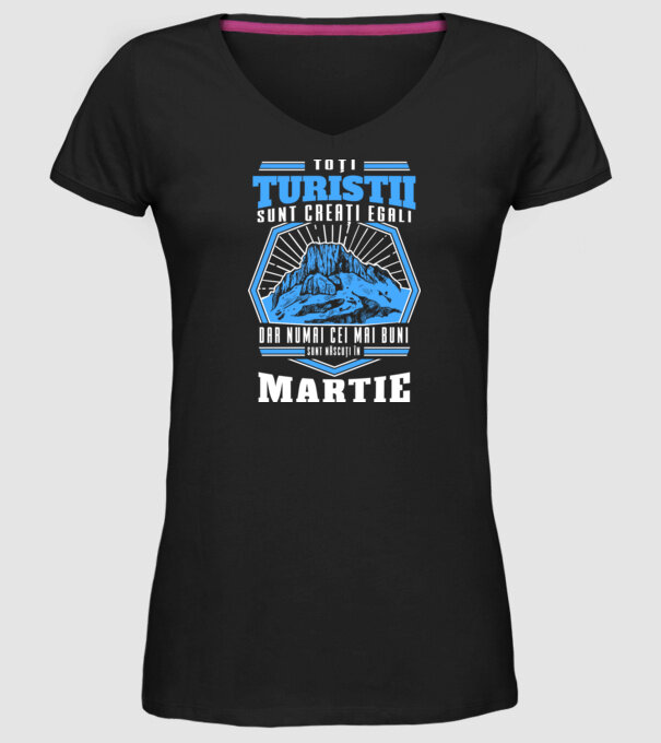 Toți amatorii de drumeții sunt creați egali, dar numai cei mai buni sunt născuți în martie model negru pe tricou