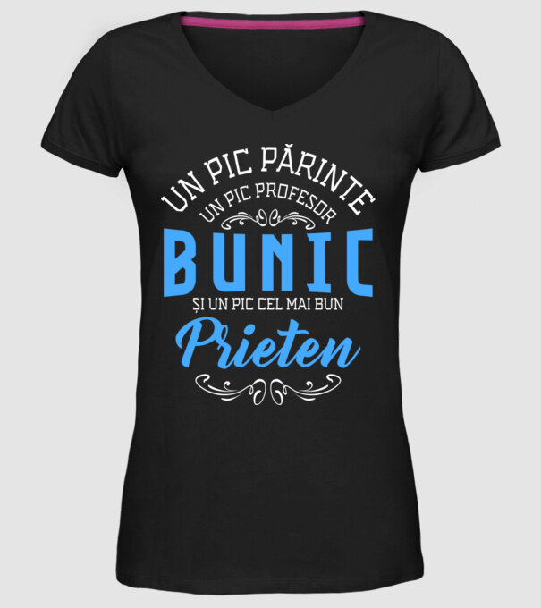 Un pic părinte, un pic profesor - bunic - și un pic cel mai bun prieten model negru pe tricou