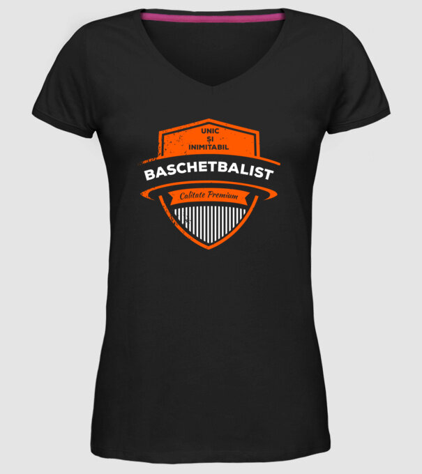 BASCHETBALIST unic și inimitabil calitate premium model negru pe tricou