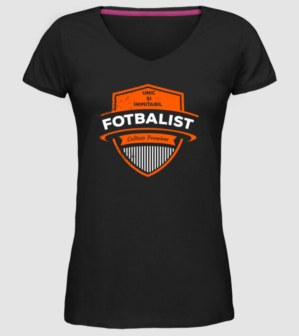 FOTBALIST unic și inimitabil calitate premium model negru pe tricou