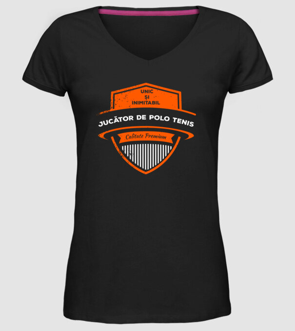 JUCĂTOR DE TENIS unic și inimitabil calitate premium model negru pe tricou