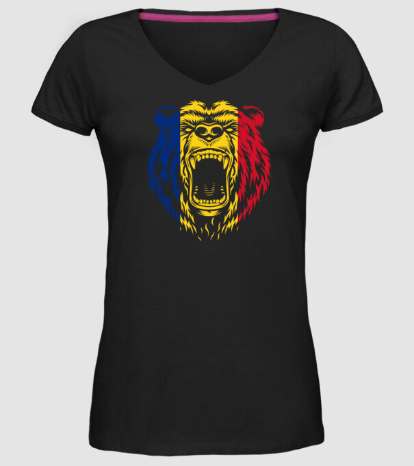 ursul model negru pe tricou