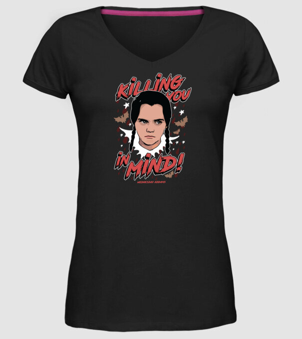 WEDNESDAY Killing You in my mind model negru pe tricou
