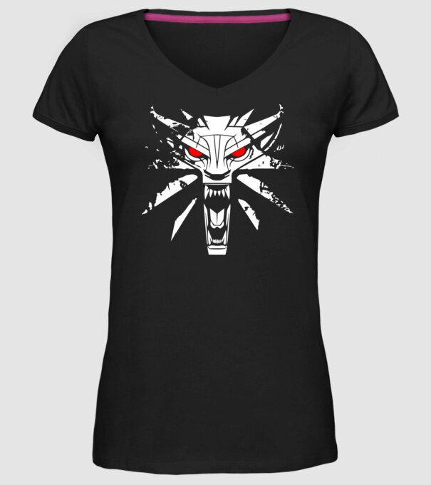 Witcher model negru pe tricou