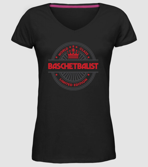 baschetbalist model negru pe tricou