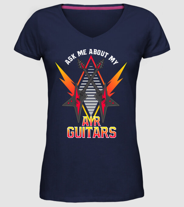 Ask me about model albastru închis pe tricou