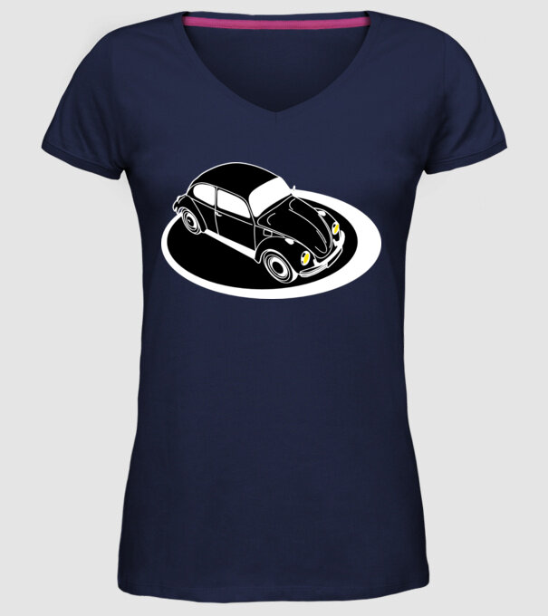 Insectă 3 culori model albastru închis pe tricou