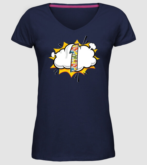 Birthday Comic Number 1 model albastru închis pe tricou