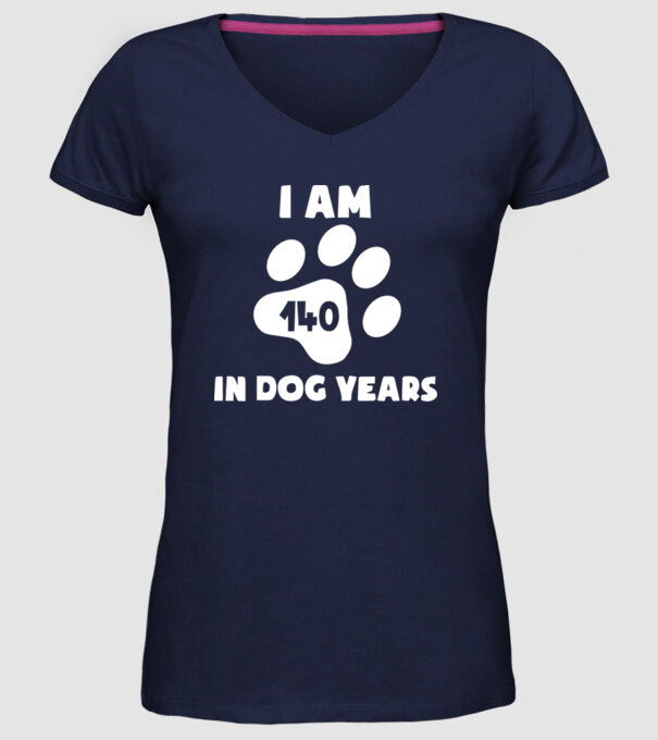 Dog Year - 140 model albastru închis pe tricou