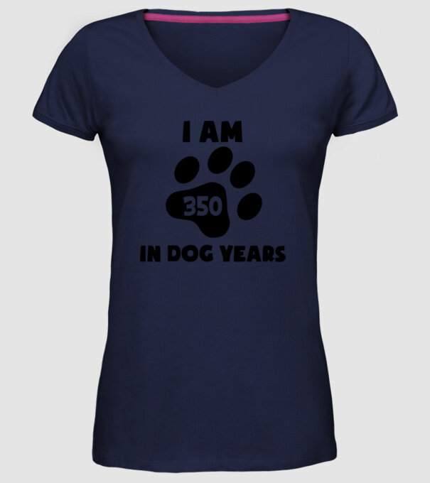 Dog Year - 350 model albastru închis pe tricou