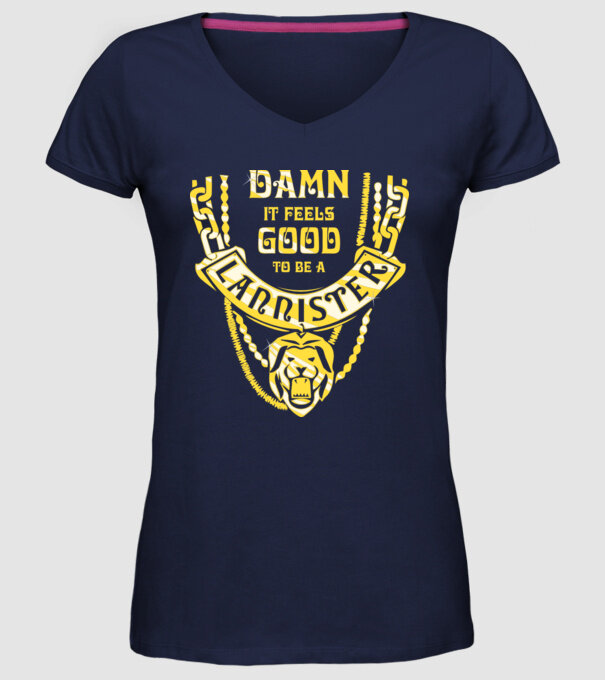 Lannister damnit model albastru închis pe tricou