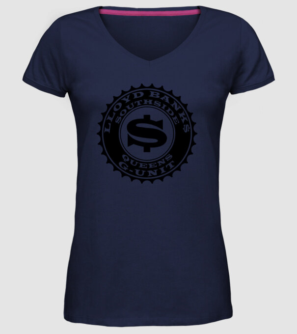 lloyd banks south side model albastru închis pe tricou