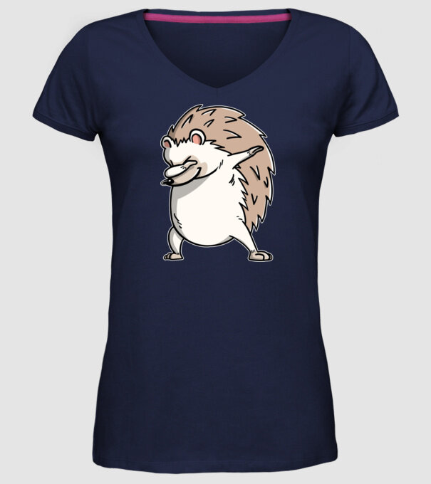 Arici DAB model albastru închis pe tricou