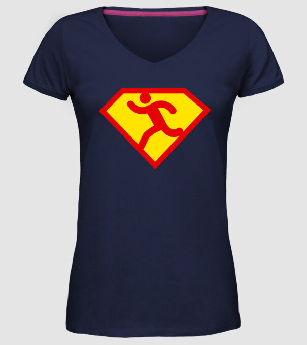 Supersportiv ATLET model albastru închis pe tricou