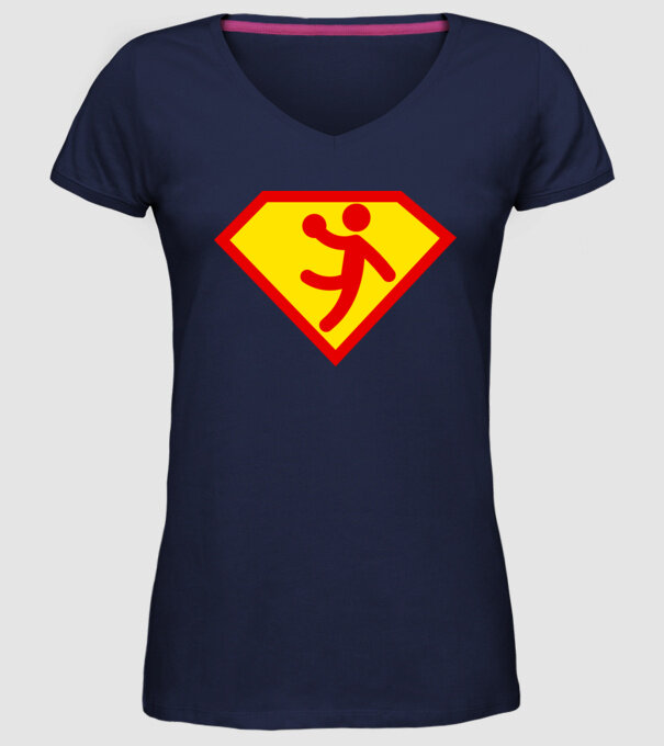 Supersportiv VOLEIBALIST model albastru închis pe tricou