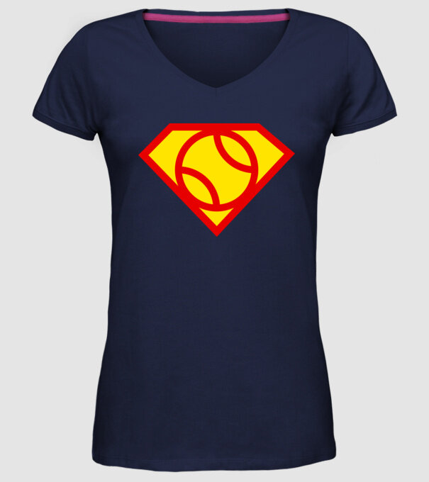 Supersportiv JUCĂTOR DE TENIS model albastru închis pe tricou