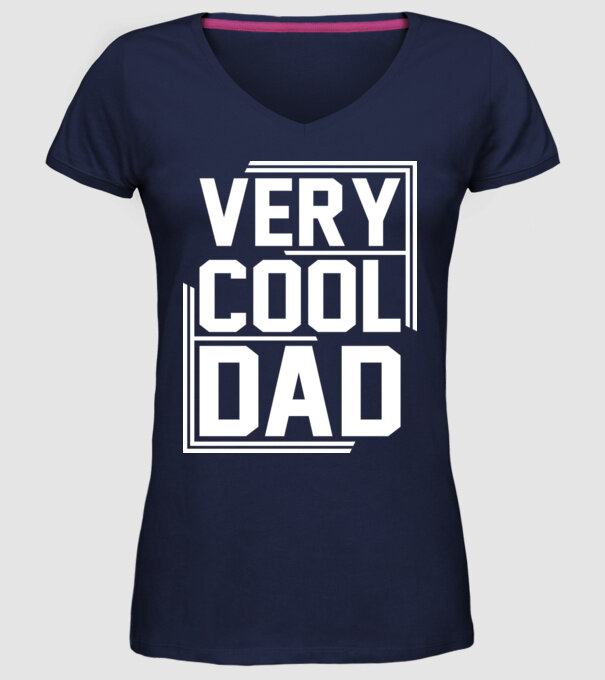 Very Cool Dad model albastru închis pe tricou